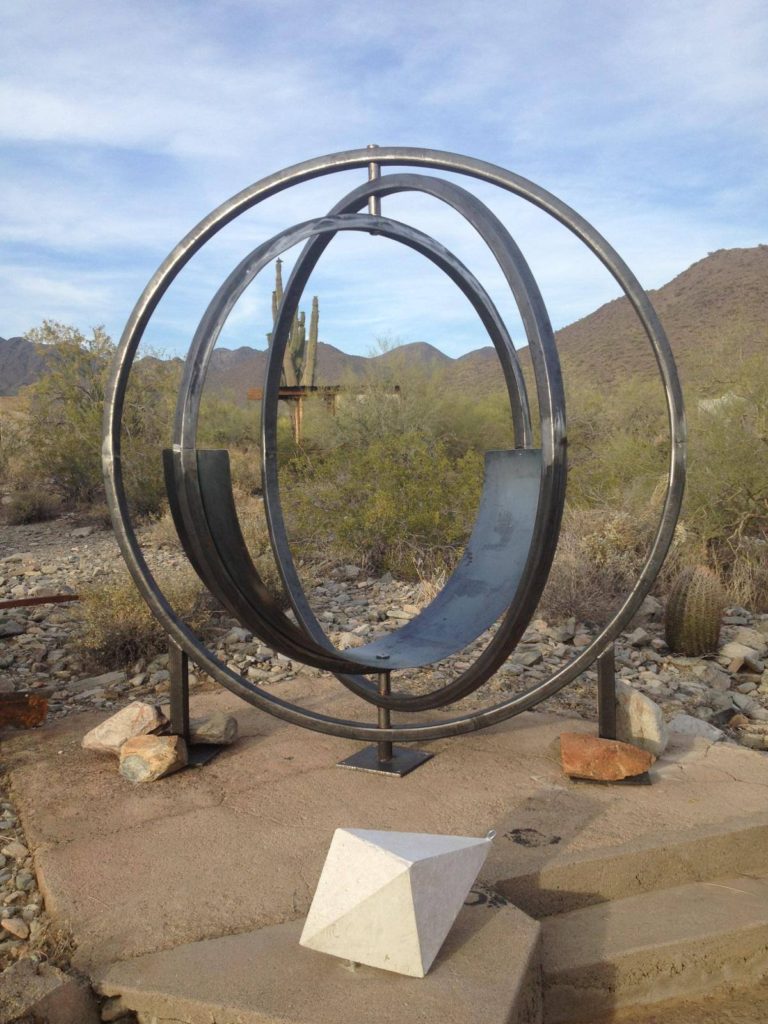 This is a seat that was made for an architect, and is being installed at Taliesin West. I have done a lot of work at Taliesin West over the last few years, most of it is not able to be seen by tourists, or parts of the inner structures. So it is nice to have an artistic piece that will now be seen on a tour.